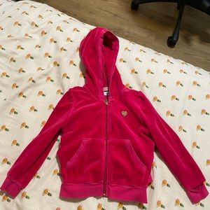 Luxurious, buttery soft, Juicy Couture, velour, fuchsia, sweater and sweat pants
